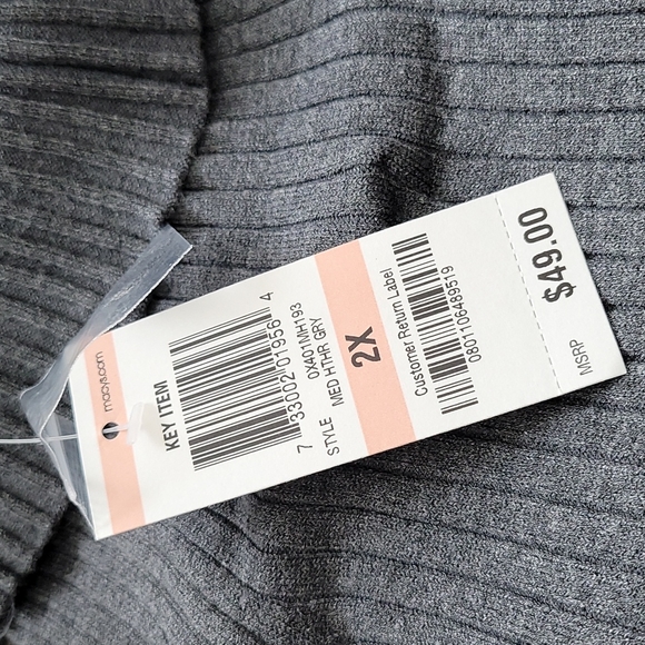 New INC charcoal gray turtleneck - Picture 2 of 3